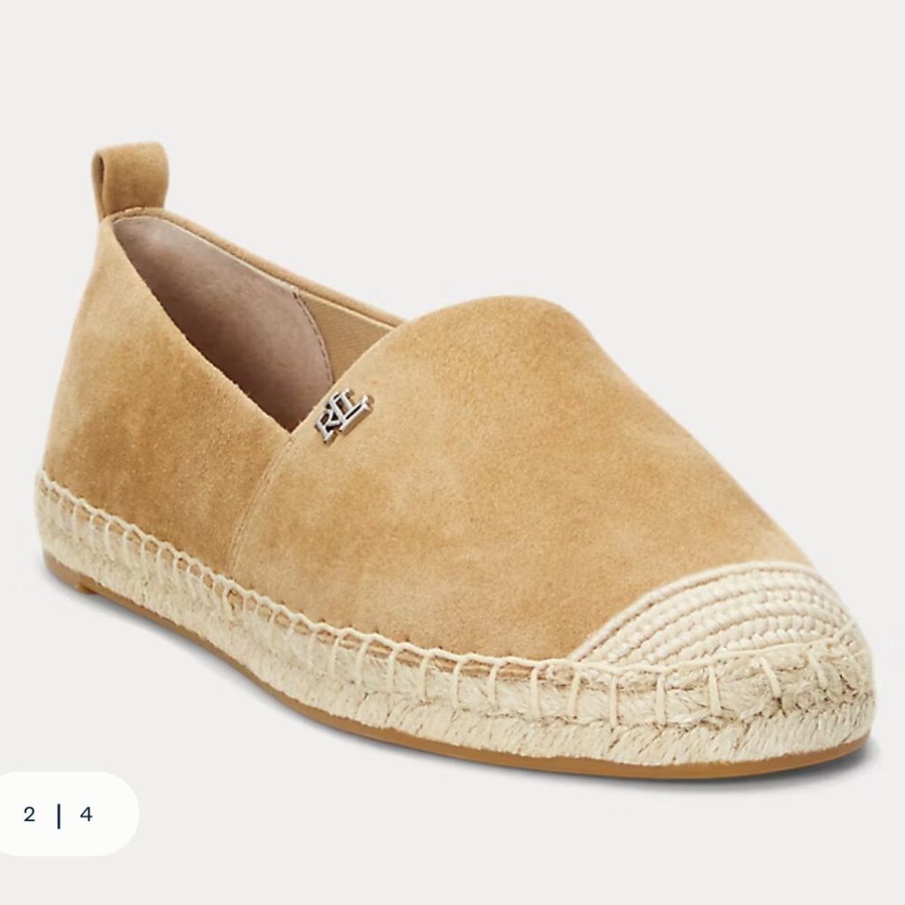 Lauren Ralph Lauren Cameryn III Chestnut Suede Espadrille size:7.5 - Picture 11 of 12